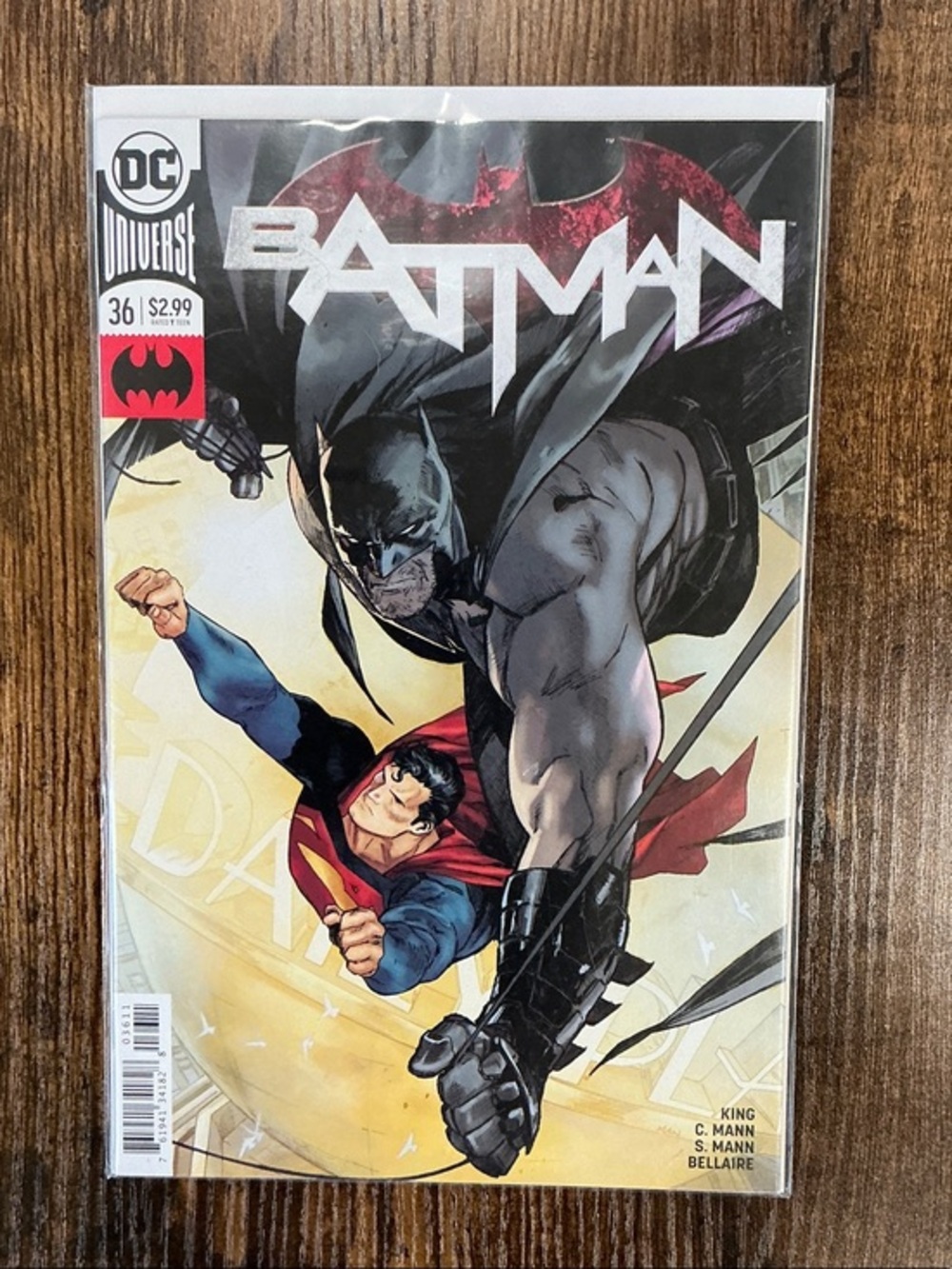 DC Batman #36 Comic Cover – Black, Gray, Red